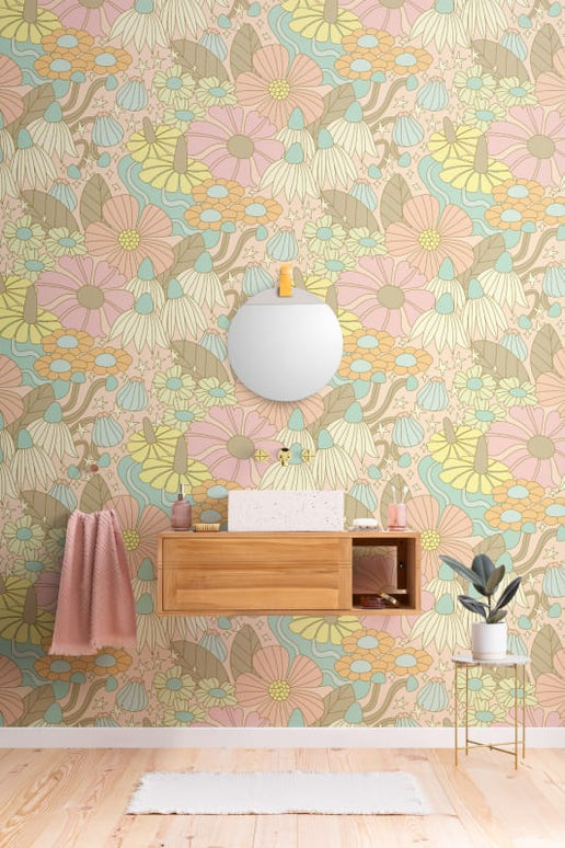 Cosmic Floral Pastel