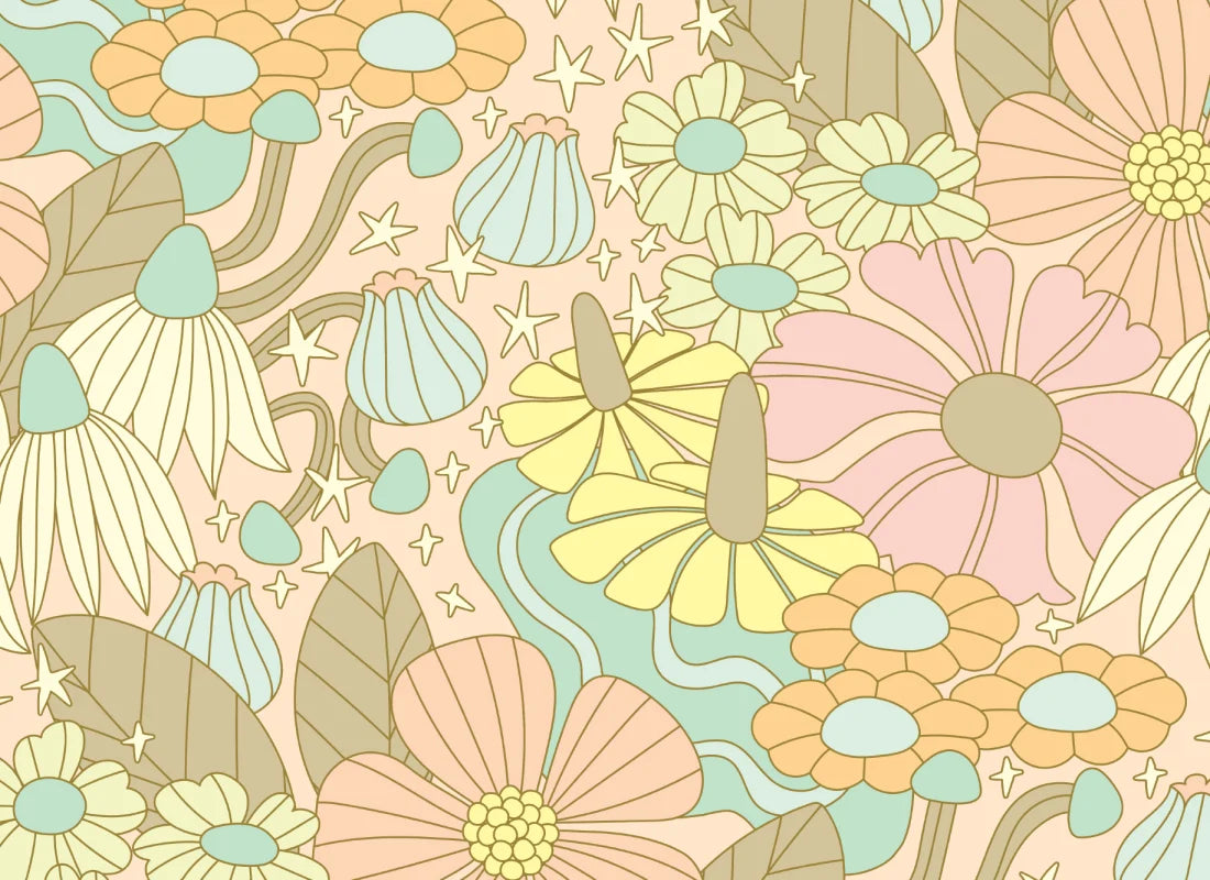 Cosmic Floral Pastel