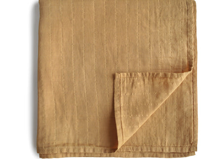 Mushie Organic Cotton Muslin Swaddle Blanket