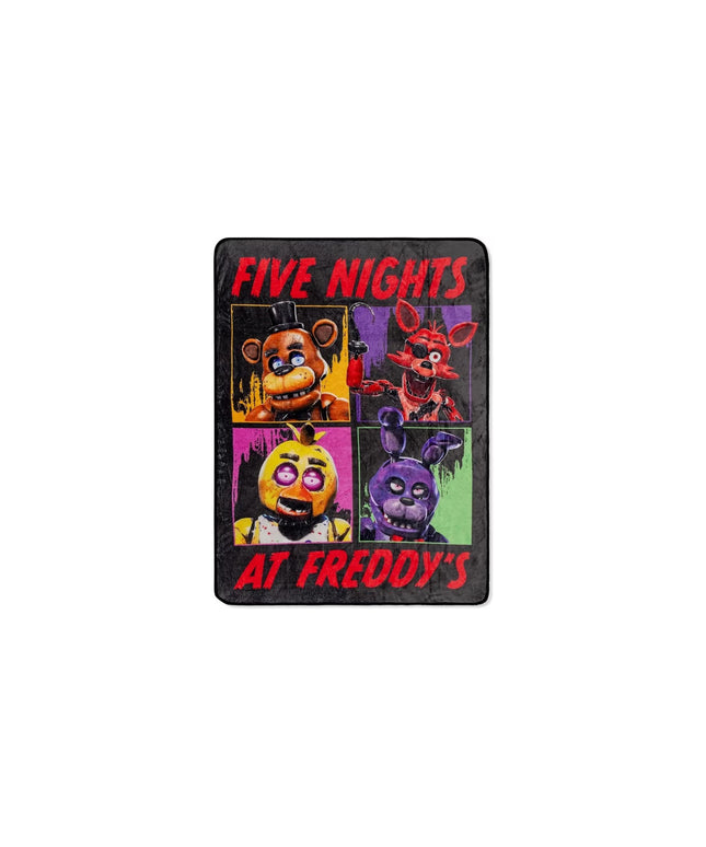 Five Nights At Freddy's Characters Raschel 45 x 60-In Throw Blanket