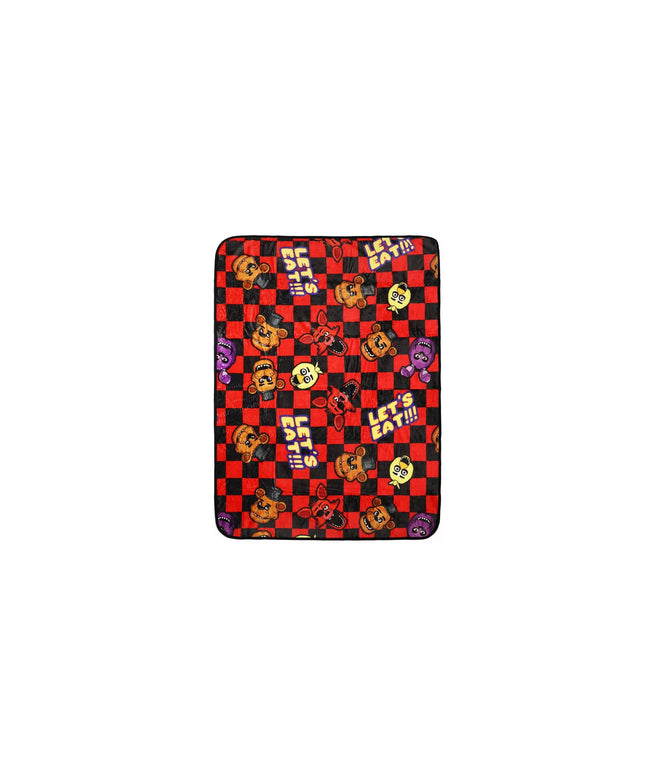 Five Nights at Freddy's Cast Checkered Polyester Blanket