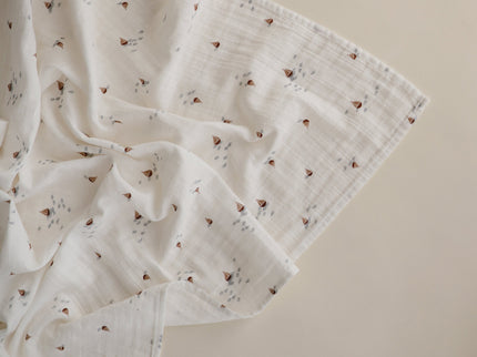 Mushie Organic Cotton Muslin Swaddle Blanket