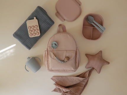 Mushie Silicone Pacifier Clip | Eva