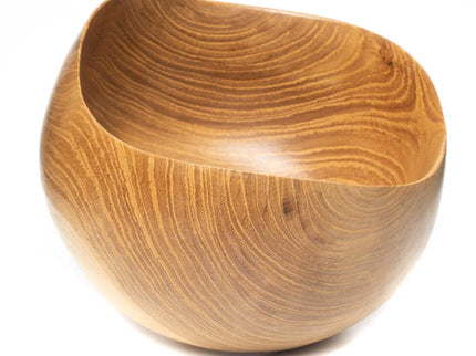 Flower Teshiozara Teak Wood Cereal Bowl