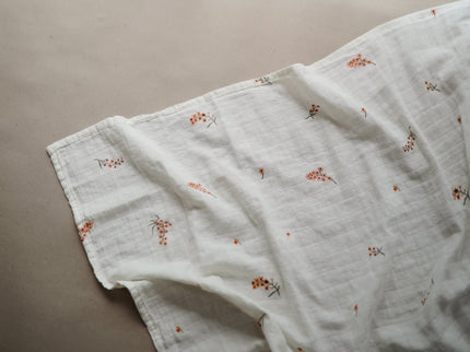 Mushie Organic Cotton Muslin Swaddle Blanket