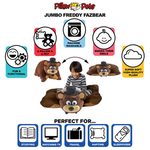FNAF Freddy Fazbear Jumbo 30" Plush Pillow Pet