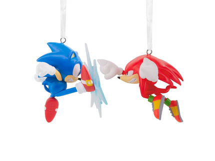 Hallmark Sonic The Hedgehog Sonic and Knuckles Christmas Ornament Set