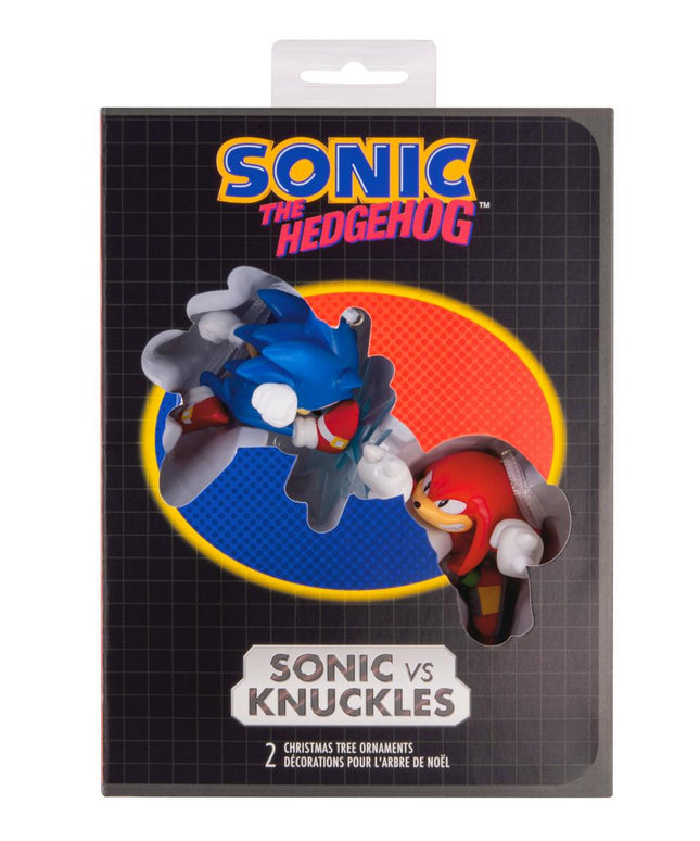 Hallmark Sonic The Hedgehog Sonic and Knuckles Christmas Ornament Set