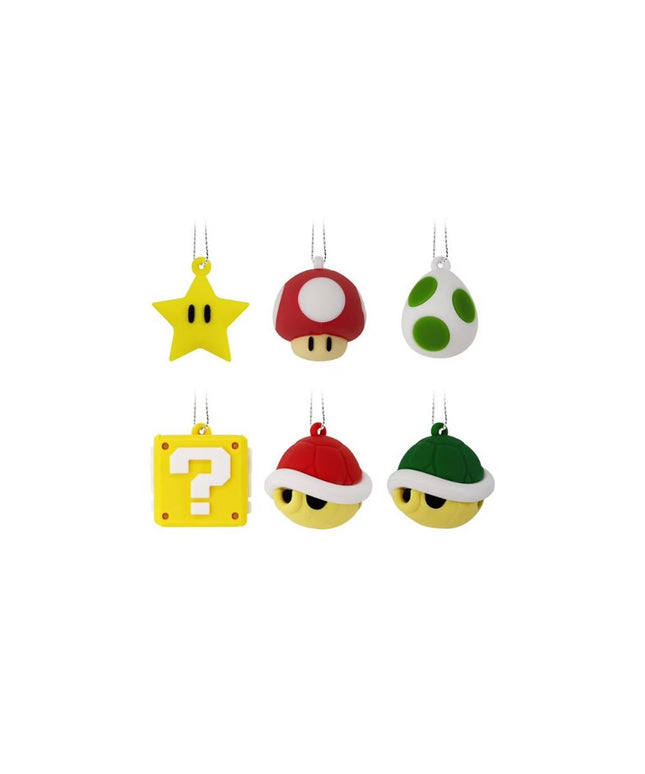 Hallmark Super Mario PVC Figural Mini Ornament Set