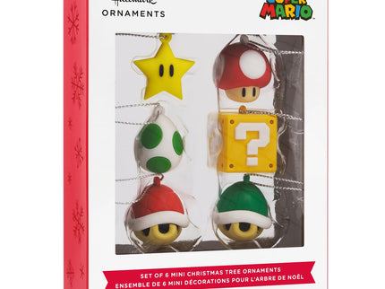 Hallmark Super Mario PVC Figural Mini Ornament Set