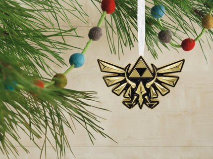 Hallmark The Legend of Zelda Premium Metal Crest of Hyrule Ornament