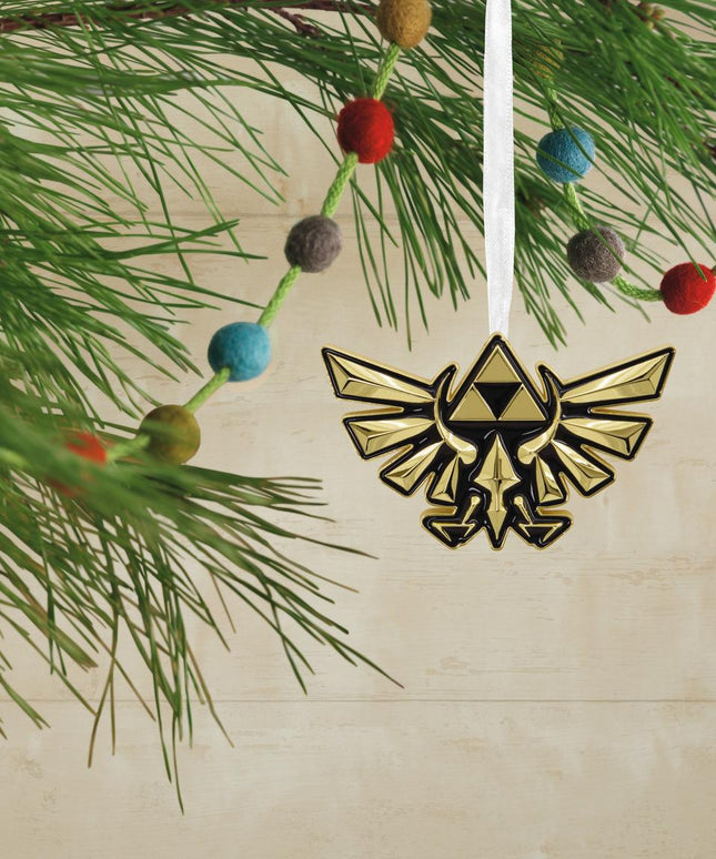 Hallmark The Legend of Zelda Premium Metal Crest of Hyrule Ornament
