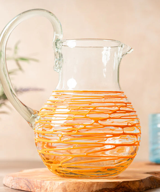 Handblown Glass Pitcher