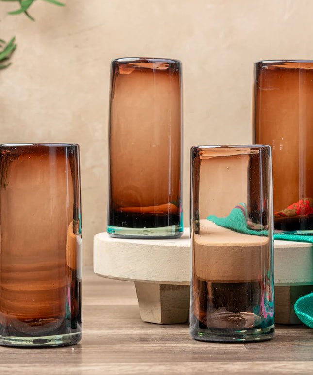 Handblown Glasses - Set of 4 - Tamarind