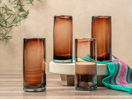 Handblown Glasses - Set of 4 - Tamarind