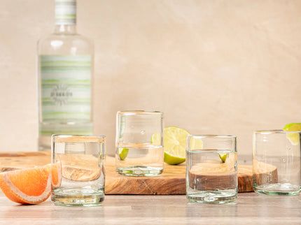 Handblown Shooter Glasses - Set of 4