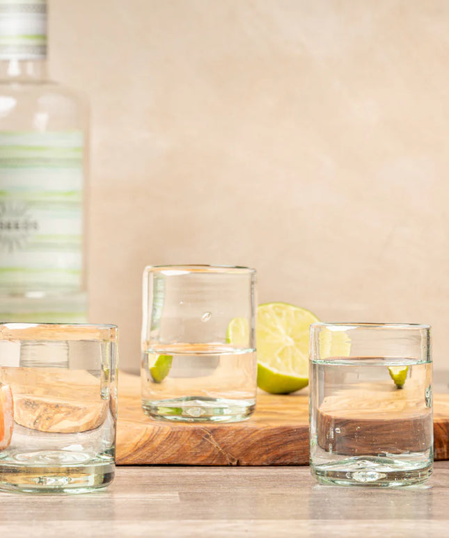 Handblown Shooter Glasses - Set of 4