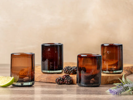 Handblown Shooter Glasses - Set of 4