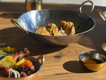 Dal Serving Bowl - Hammered Stainless Steel - Set of 4