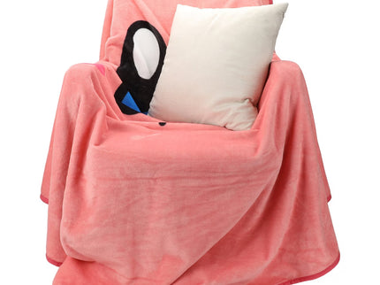 Kirby Round Face Digital Print Throw Blanket
