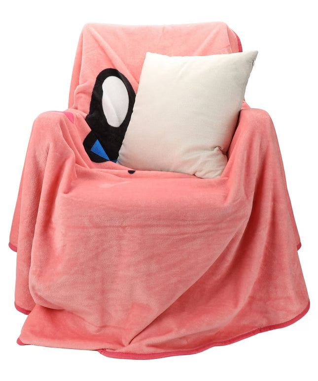 Kirby Round Face Digital Print Throw Blanket