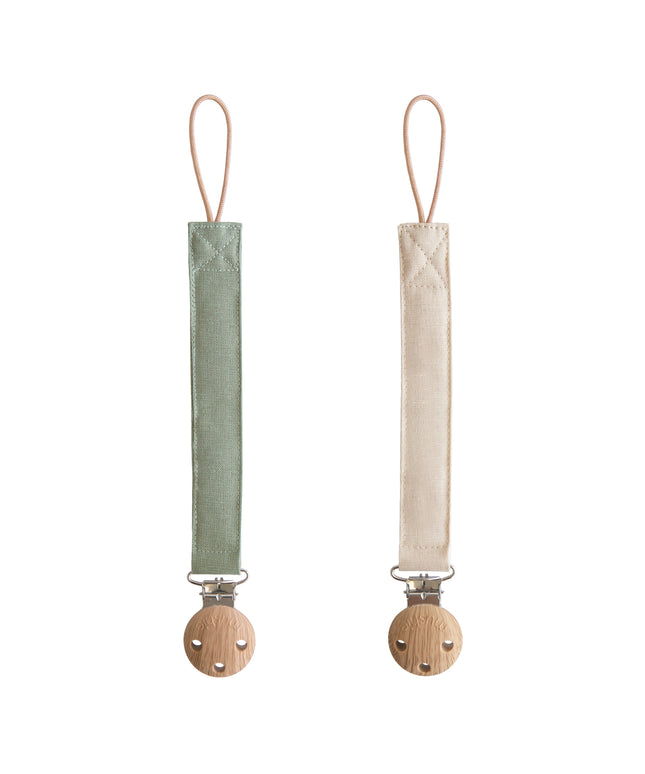 LPC-103, Linen Pacifier Clip 2-Pack