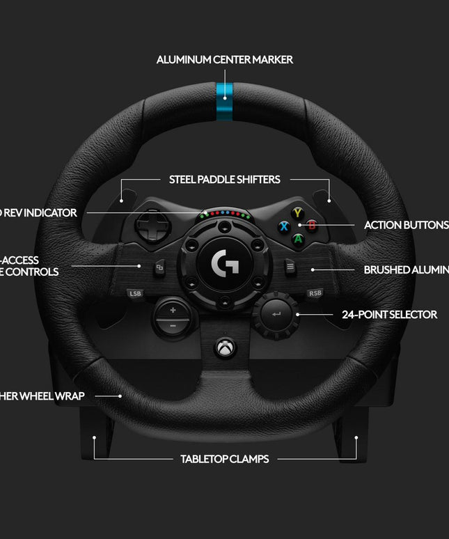 Logitech G923 TRUEFORCE Racing Wheel and Pedals for Xbox Series X