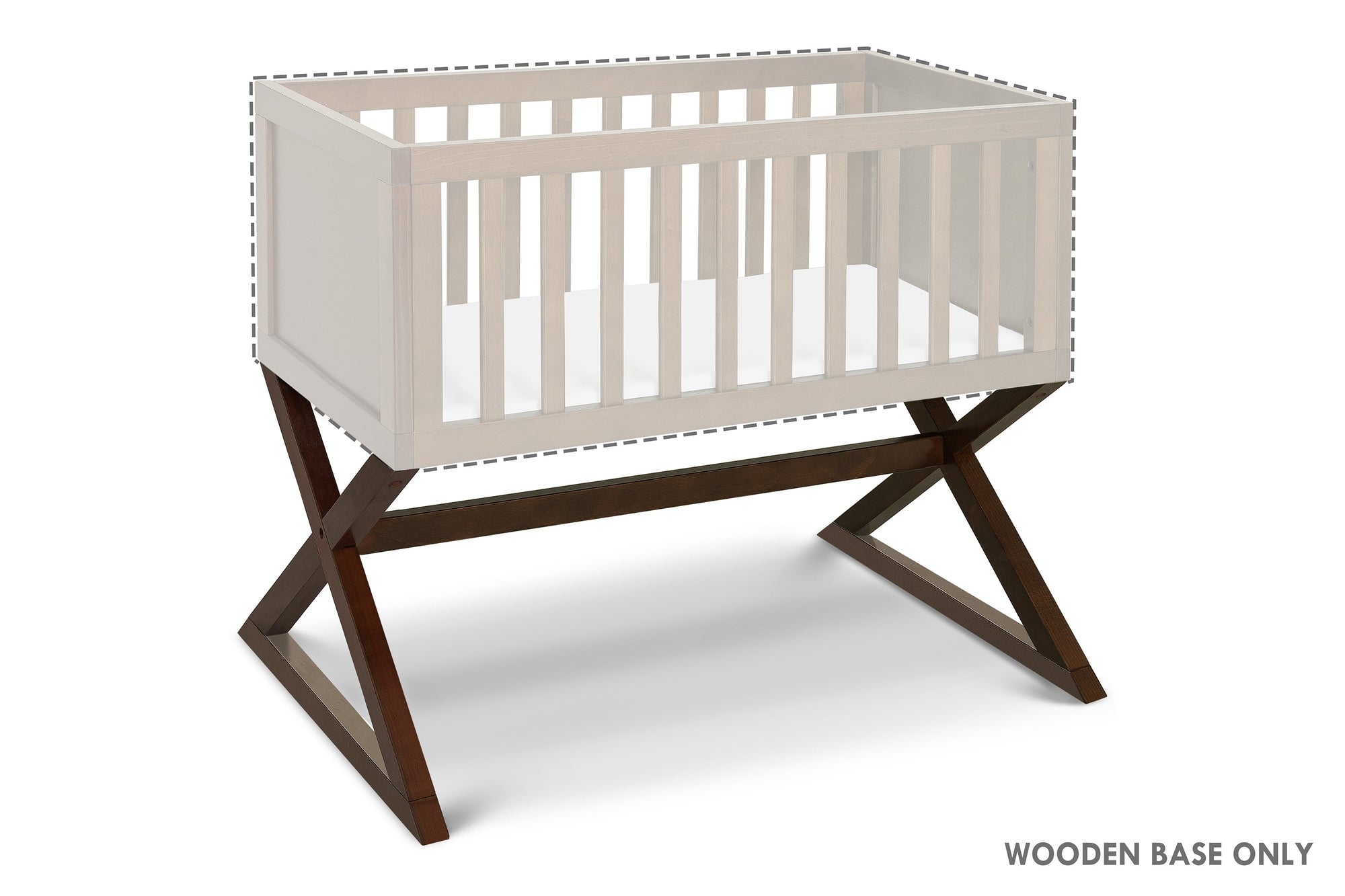 R0934Q.BASE, Bailey Bassinet Replacement Base in Espresso