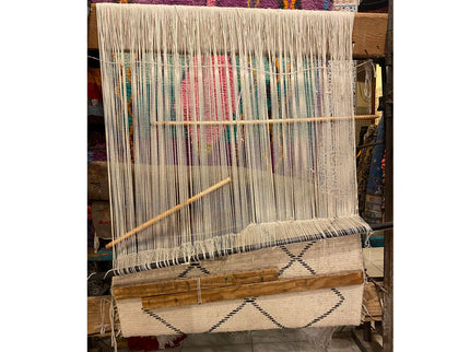 Moroccan Beni Ourain Berber Rug - Handmade - Medium Size