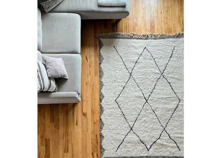 Moroccan Beni Ourain Berber Rug - Handmade - Large Size