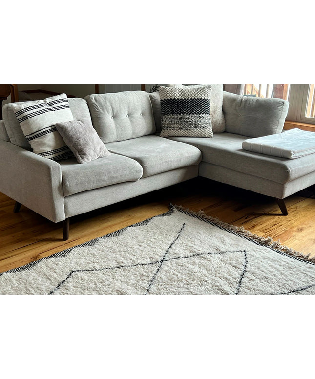 Moroccan Beni Ourain Berber Rug - Handmade - Large Size