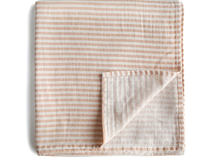 Mushie Organic Cotton Muslin Swaddle Blanket