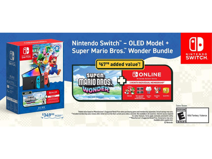 Nintendo Switch - OLED Model and Super Mario Bros. Wonder Bundle
