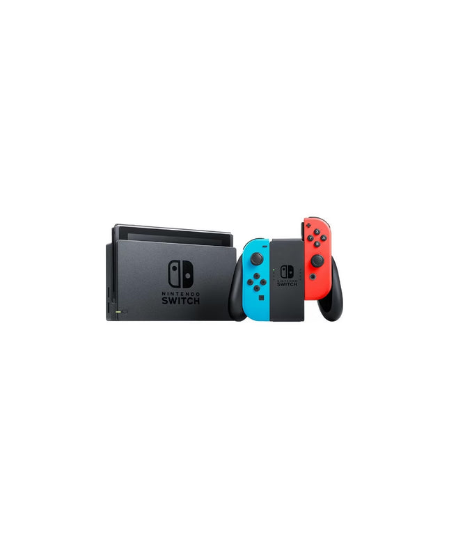 Nintendo Switch with Neon Blue/Neon Red Joy-Con Controller