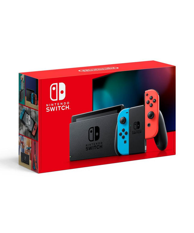Nintendo Switch with Neon Blue/Neon Red Joy-Con Controller