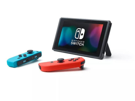 Nintendo Switch with Neon Blue/Neon Red Joy-Con Controller