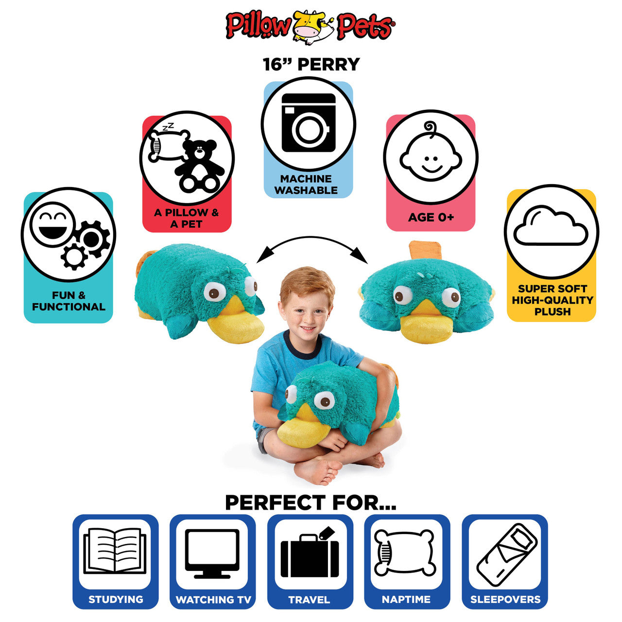 Disney Phineas & Ferb Perry Plush Pillow Pet