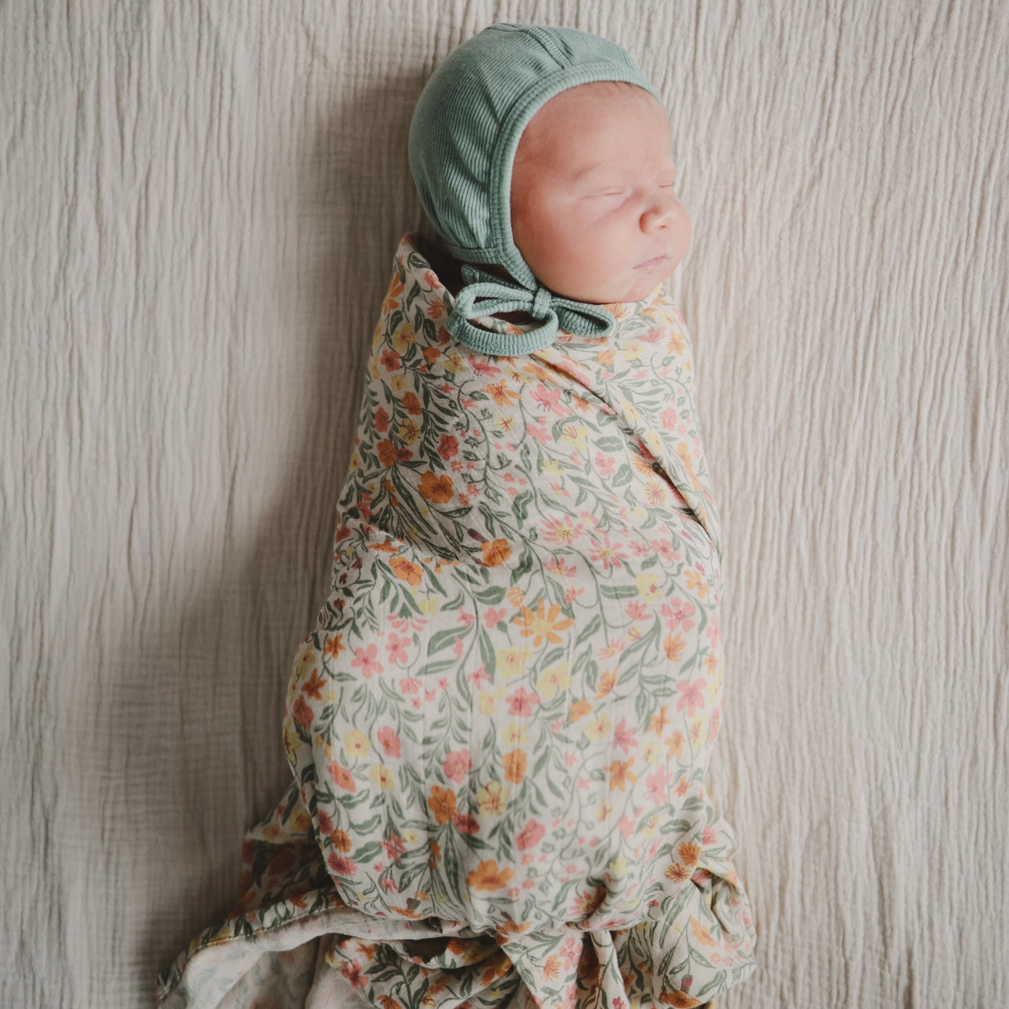 MS-246, Organic Cotton Muslin Swaddle Blanket