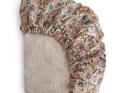 MCS-364, Mushie Extra Soft Muslin Crib Sheet