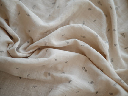 Mushie Organic Cotton Muslin Swaddle Blanket