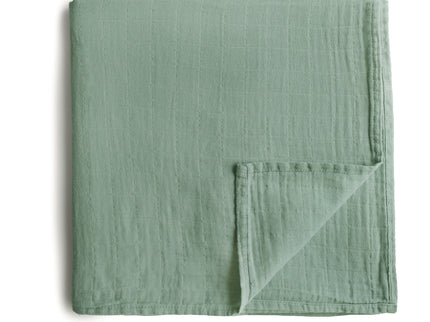 Mushie Organic Cotton Muslin Swaddle Blanket