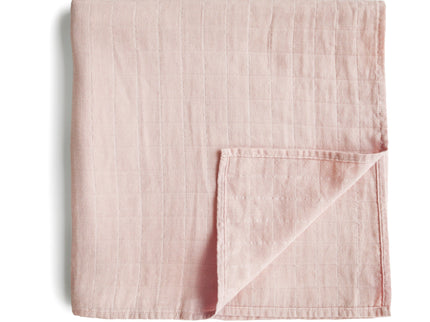Mushie Organic Cotton Muslin Swaddle Blanket