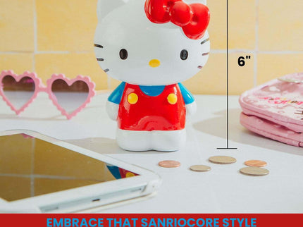 Sanrio Hello Kitty 6-Inch Ceramic Figural Coin Bank Storage