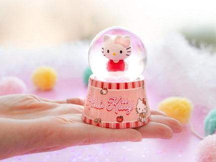 Sanrio Hello Kitty Mini Light-Up 3-in Snow Globe