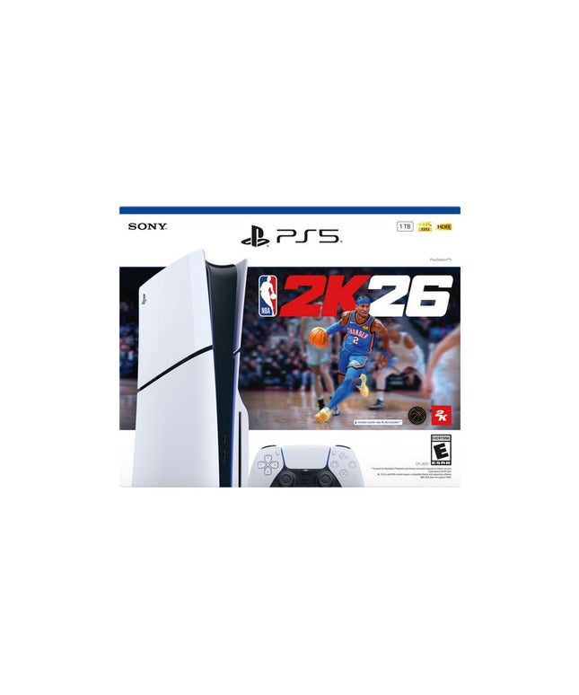 Sony PlayStation 5 Slim Disc Edition NBA 2K26 Bundle