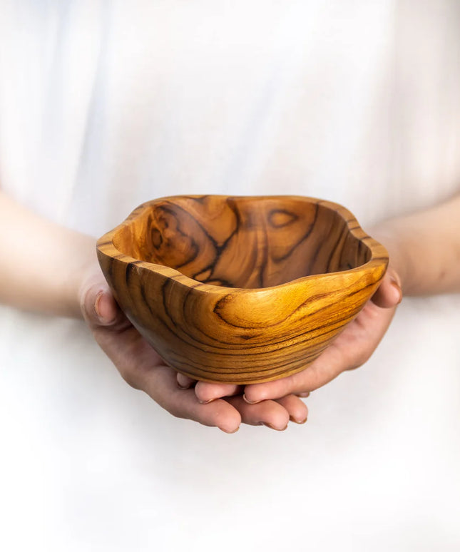 Star Teak Wood Bowl