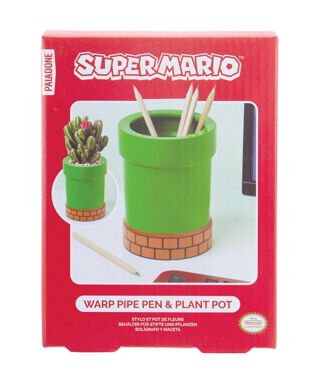 Super Mario Warp Pipe Pen and Plant Pot
