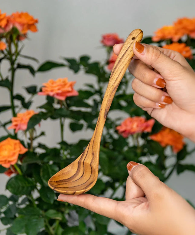 Teak Wood Soup Cooking Serving Ladle
