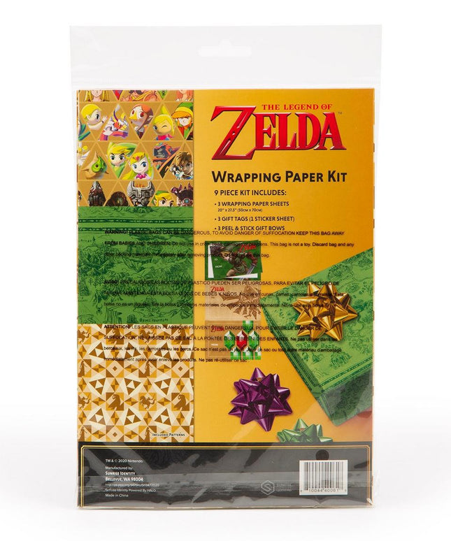 The Legend of Zelda Wrapping Paper Kit 3 Sheets