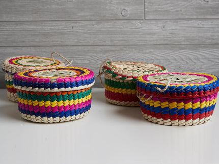 Mexican Woven Palm Tortilla Basket